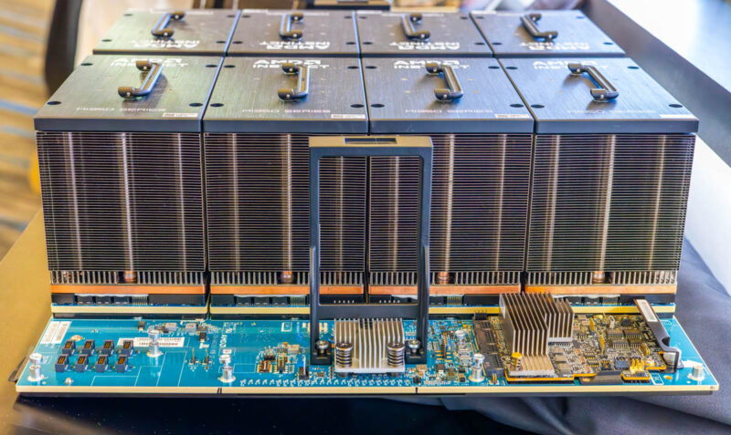 AMD Instinct MI350X UBB 8 GPU Heatsink Provile